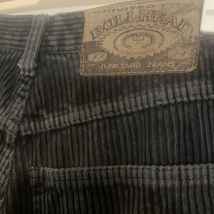 90s BULLHEAD BLACK CORDUROY baggy pants